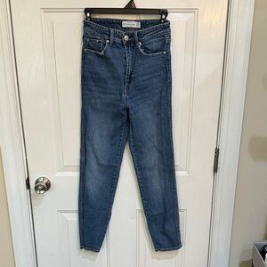 Stradivarius High Rise Jeans - Deep Blue
